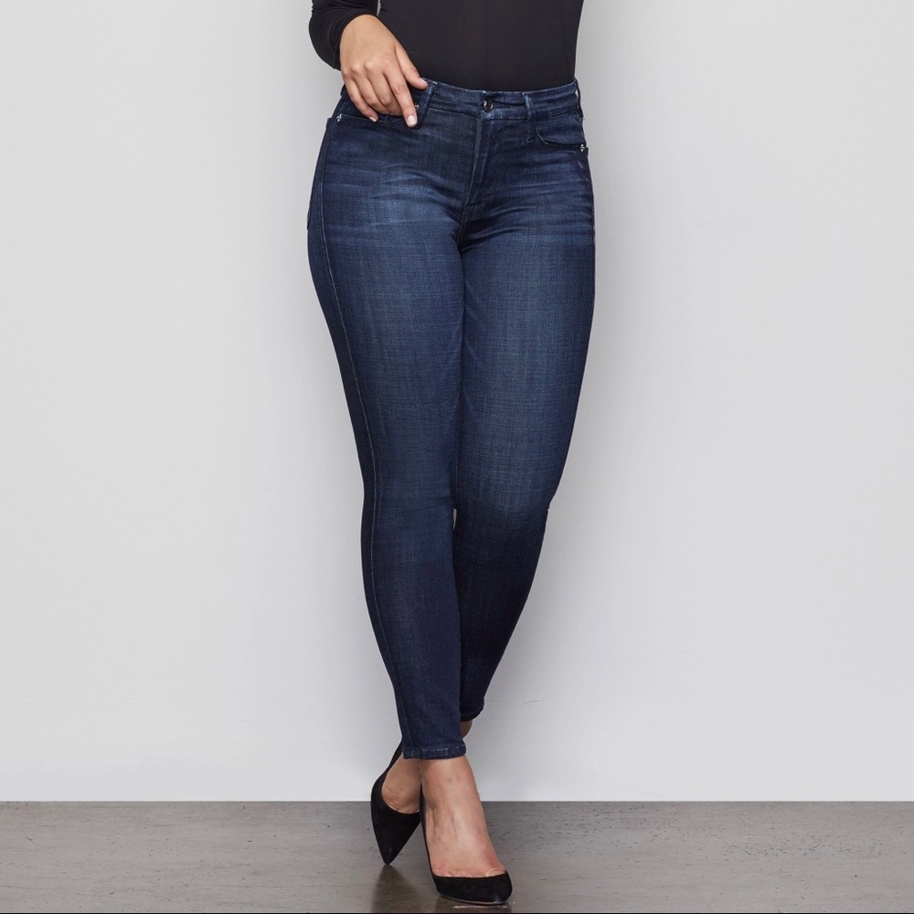 good american good waist crop skinny jeans 12